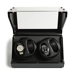 Carbon Fiber Watch Winder -Fashion Comprehensive broku and co double watch winder 5
