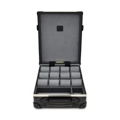 Globe-Trotter Black On Black Watch Case -Fashion Comprehensive globe trotter watch case 43