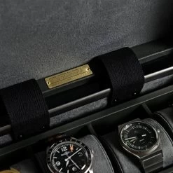 Globe-Trotter Black On Black Watch Case -Fashion Comprehensive globe trotter watch case 48