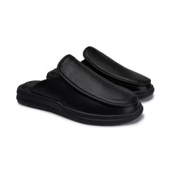 Lusso Cloud Esto Slides -Fashion Comprehensive lusso cloud esto black leather slides 23