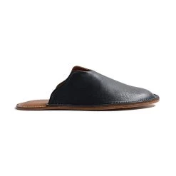 Mr. Grumpy Leather Slippers -Fashion Comprehensive mr grumpy black slippers 6