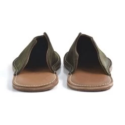 Mr. Grumpy Leather Slippers -Fashion Comprehensive mr grumpy olive loafers 23