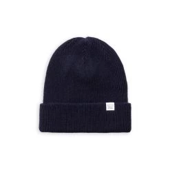Norse Projects Beanie -Fashion Comprehensive norse projects merino lambswool dark navy 21