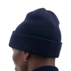 Norse Projects Beanie -Fashion Comprehensive norse projects merino lambswool dark navy 23