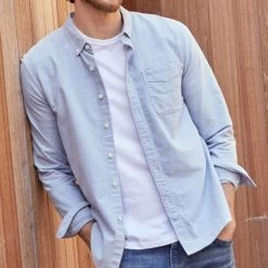 Outerknown Artist Oxford Shirt 7 Outerknown Artist Oxford Shirt -Fashion Comprehensive outerknown artists oxford blue 23