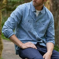 Outerknown Chambray Utility Shirt -Fashion Comprehensive outerknown utility chambray shirt 24