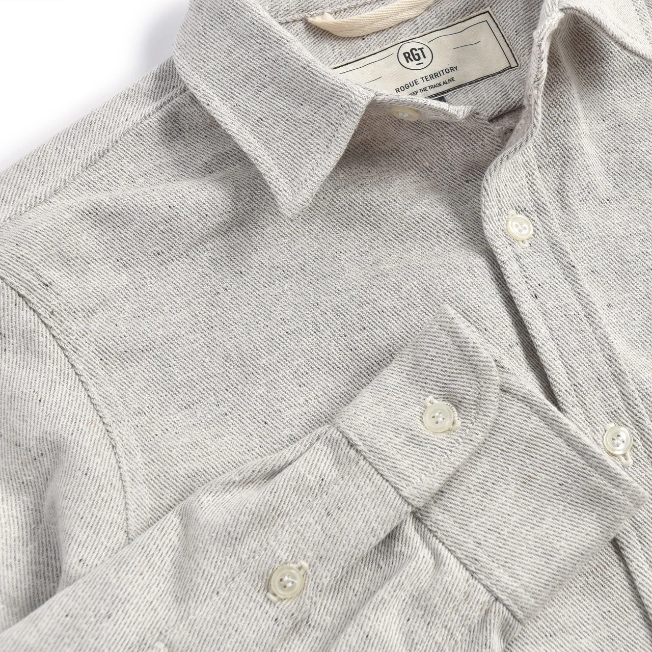 Rogue Territory Oxford Reverse Brushed Flannel Shirt 5 Rogue Territory Oxford Reverse Brushed Flannel Shirt - Image 3