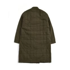 Snow Peak Upcycled Quilted Walking Coat -Fashion Comprehensive snowpeak upcycled cotton quilted coat olive 23