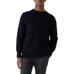Sunspel Fisherman Jumper -Fashion Comprehensive sunspel english merino fisherman jumper navy 22