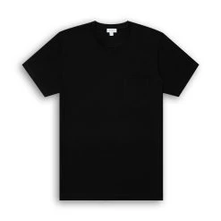 Sunspel Riviera Pocket T-Shirt -Fashion Comprehensive sunspel riviera black pocket t 4