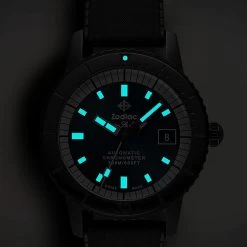 Zodiac Super Sea Wolf Ceramic Black Watch -Fashion Comprehensive zodiac super sea wolf stp rubber watch 22